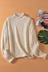 Oversized Chunky Batwing Long Sleeve Turtleneck Sweater